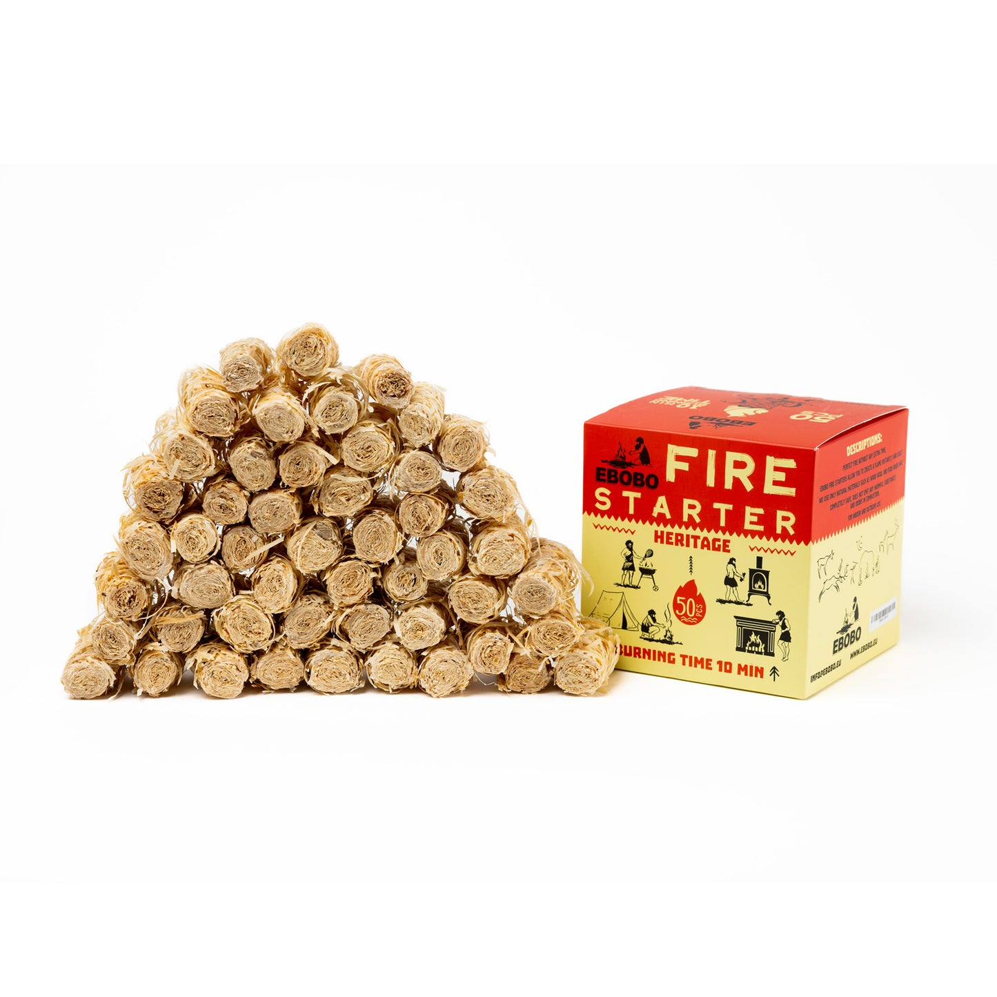Wood Wool Fire Starter – 50 pcs
